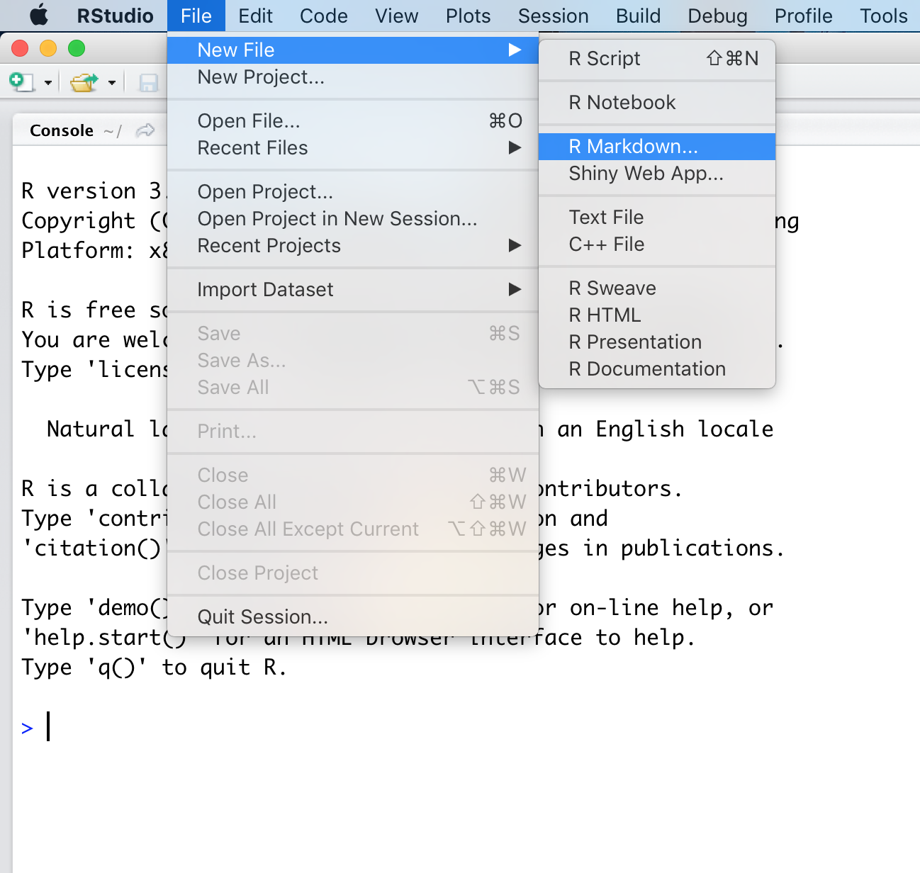 rstudio markdown tutorial