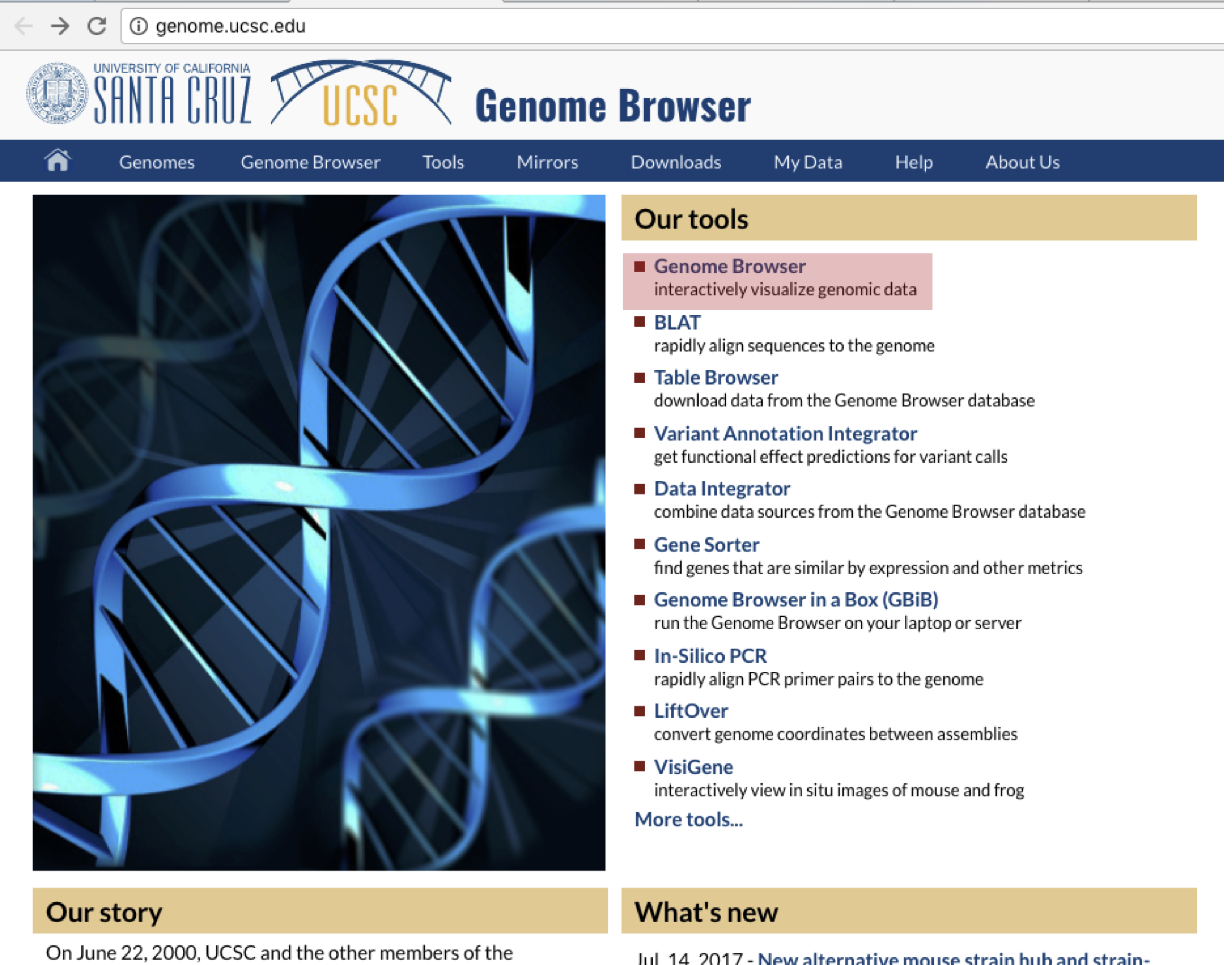 Genome Browsing and Visualization UCSC Griffith Lab