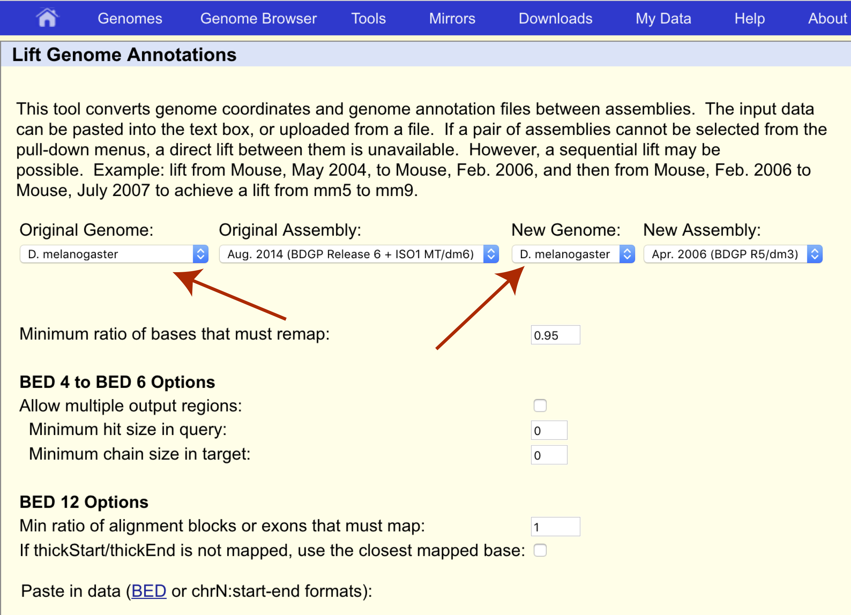 different file formats for ucsc genome browser